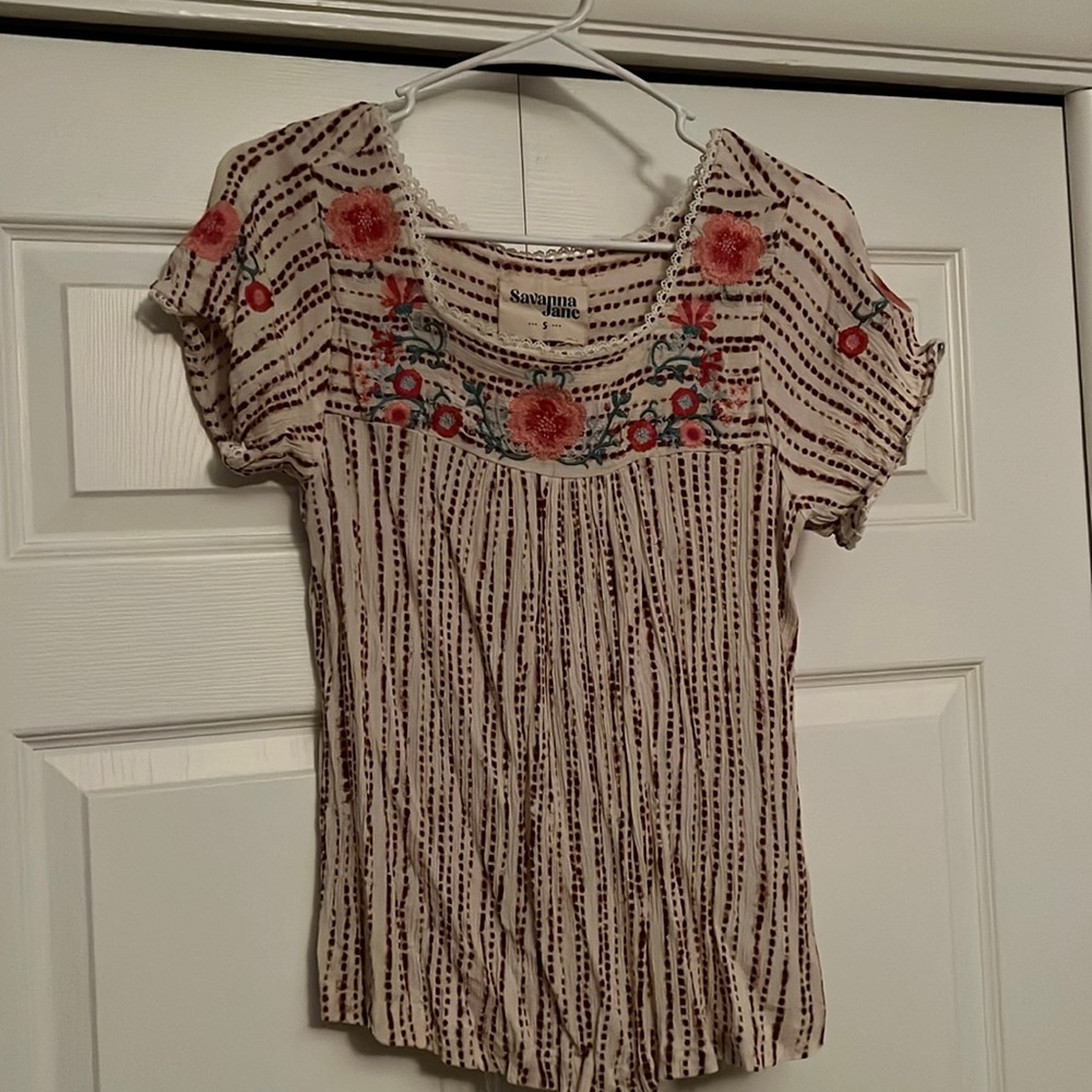 Embroidered Boutique Top